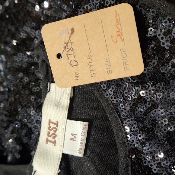 Issi Black Sequin Dress (0789) - Picture 4 of 5